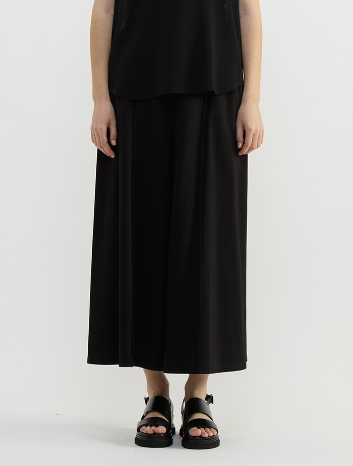 テンセルコットンスウェットフレアパンツ 詳細画像 ブラック 2