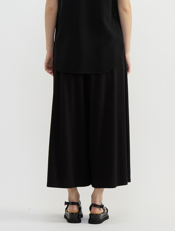 テンセルコットンスウェットフレアパンツ 詳細画像 ブラック 4