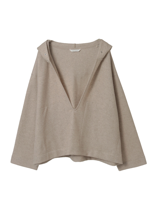 マットフィニッシュウールジャージフーディ