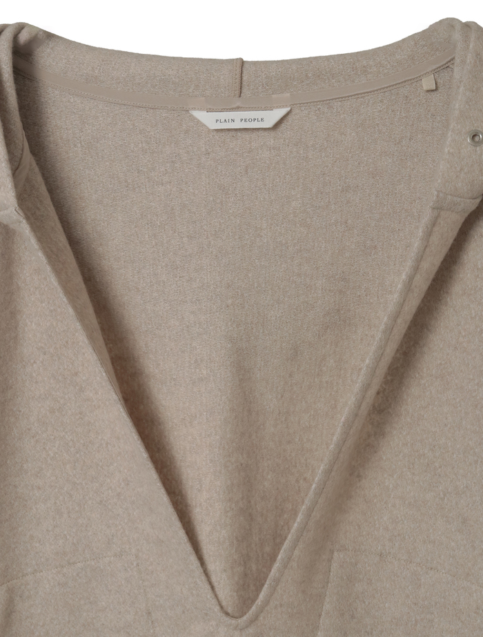 マットフィニッシュウールジャージフーディ 詳細画像 オフホワイト 3