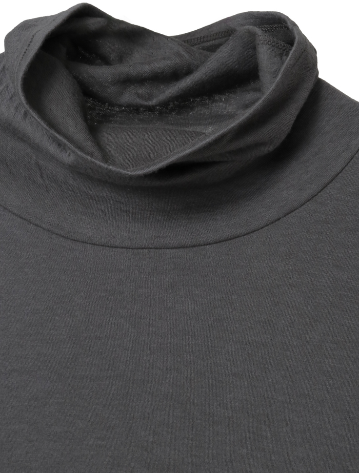 スーピマカシミヤダブルガーゼロングTシャツ 詳細画像 グレー 3