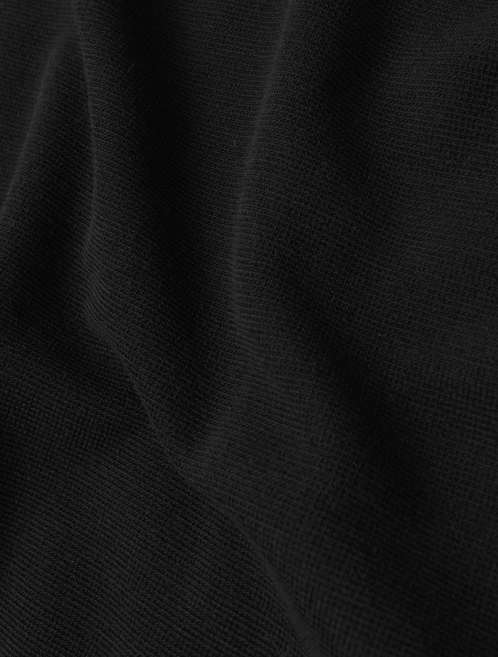 ウールミニワッフルハーフジップフーディ 詳細画像 ブラック 11