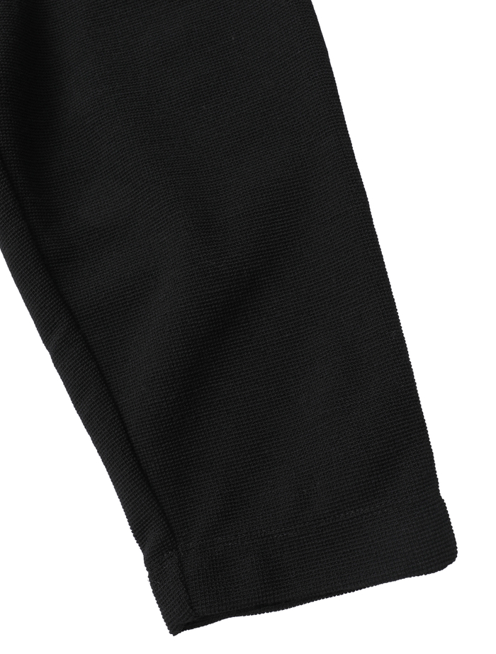 ウールミニワッフルハーフジップフーディ 詳細画像 ブラック 8