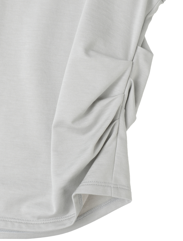テンセルコットンスウェットウエストタックプルオーバー 詳細画像 ライトグレー 6