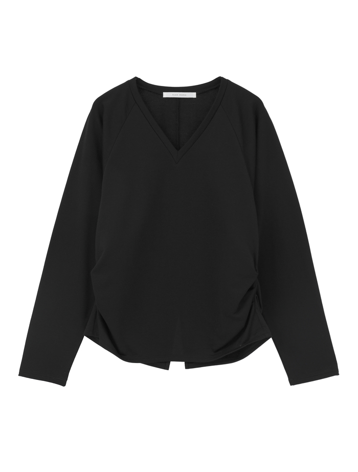 テンセルコットンスウェットウエストタックプルオーバー 詳細画像 ブラック 1