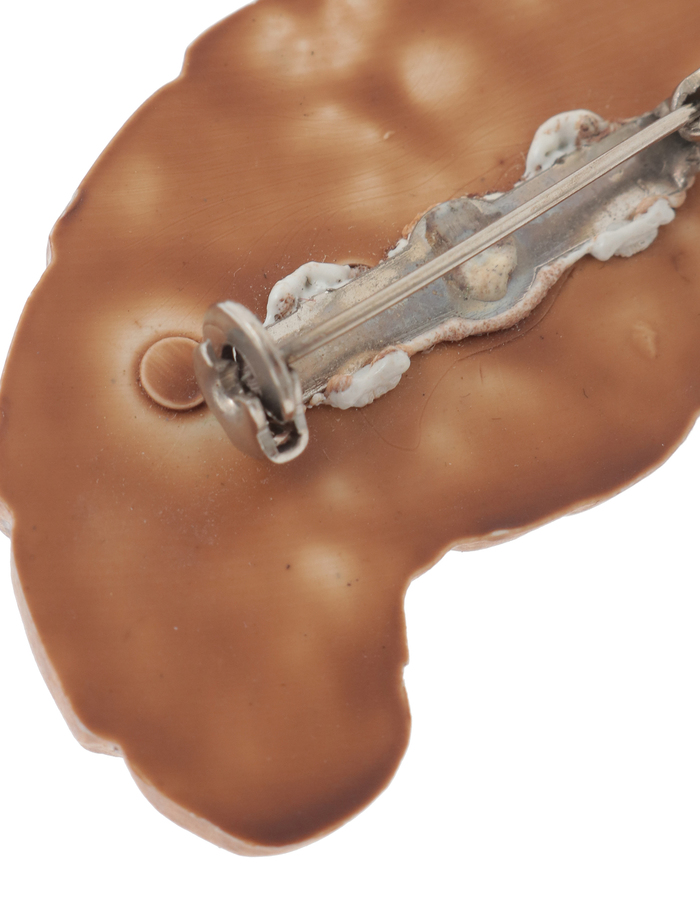 【CONFETTY/コンフェッティ】Croissant Vintage Brooch 詳細画像 ブラウン 4