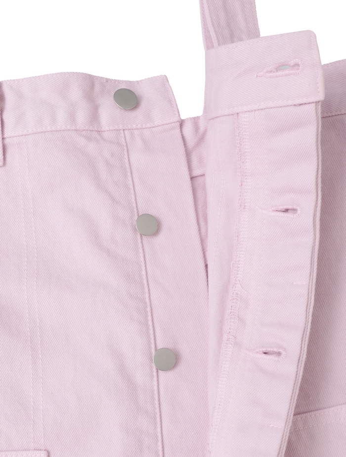 【ESLOW/エスロー】DENIM OVER ALL 詳細画像 ピンク 7