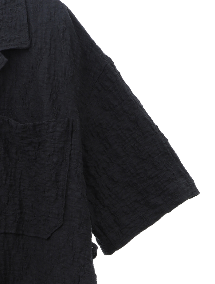 【ESLOW/エスロー】RASCHEL JAQUARD JUMPSUITS 詳細画像 ブラック 4
