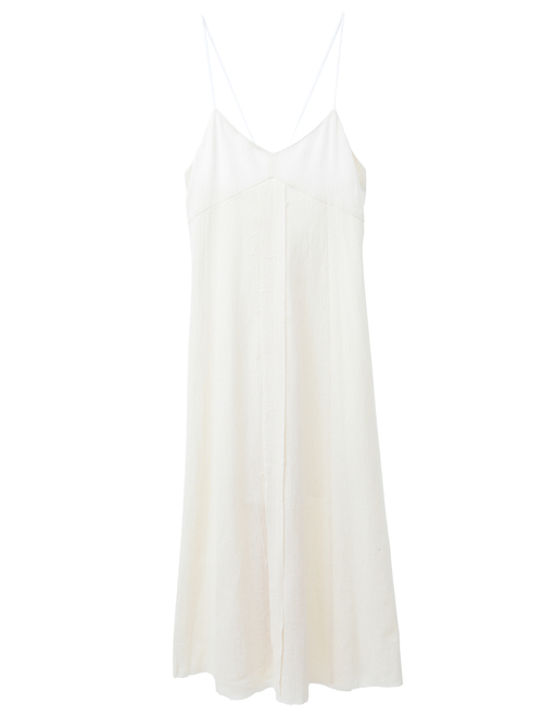 【ESLOW/エスロー】LINEN PANAMA CAMISOLE DRESS