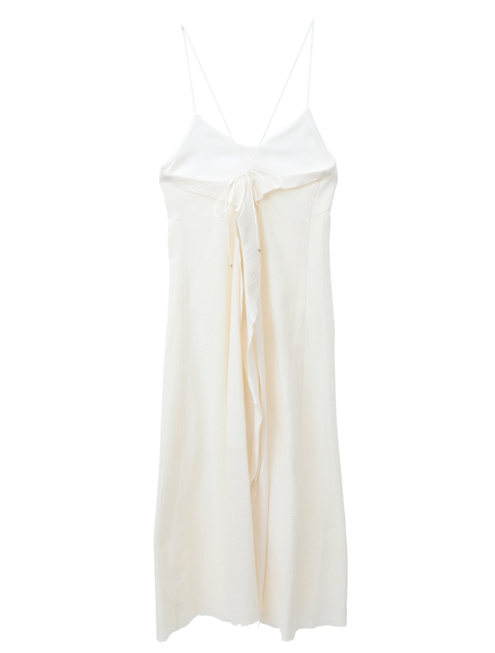 【ESLOW/エスロー】LINEN PANAMA CAMISOLE DRESS 詳細画像 ホワイト 2