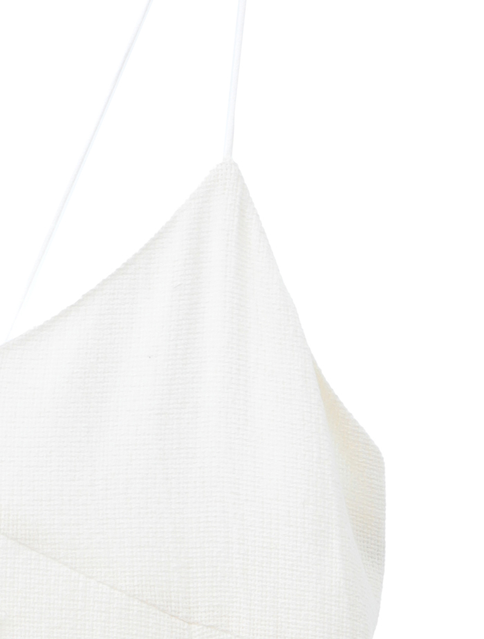 【ESLOW/エスロー】LINEN PANAMA CAMISOLE DRESS 詳細画像 ホワイト 4