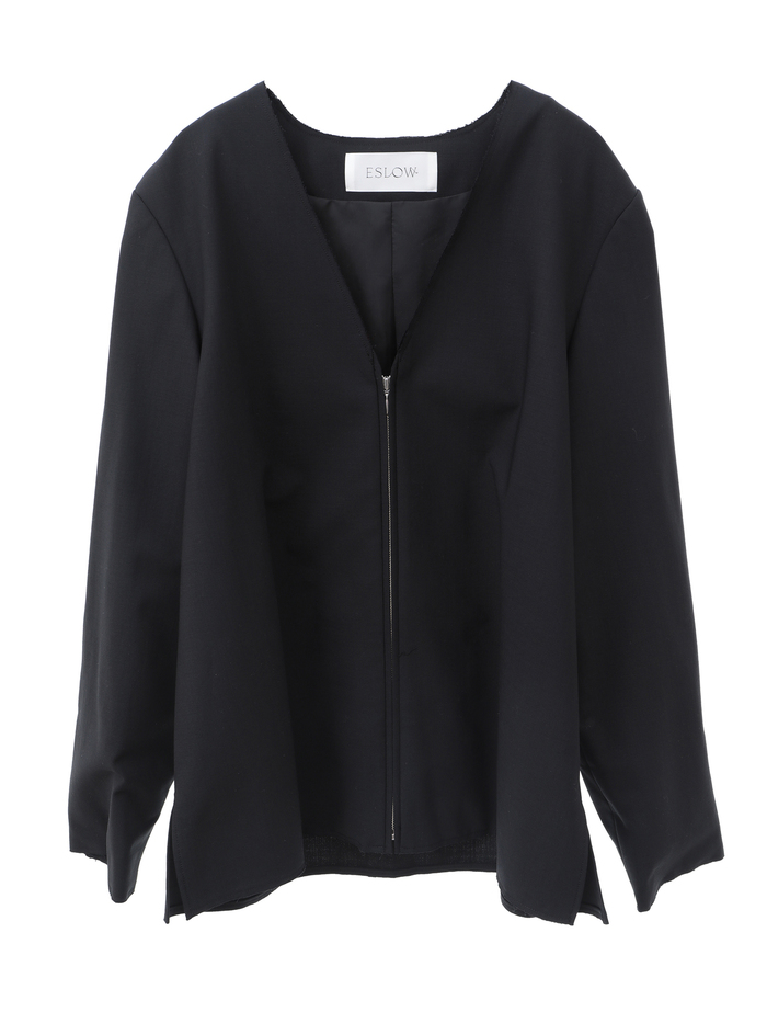 【ESLOW/エスロー】WOOL TORO SHIRT JACKET 詳細画像 ブラック 1