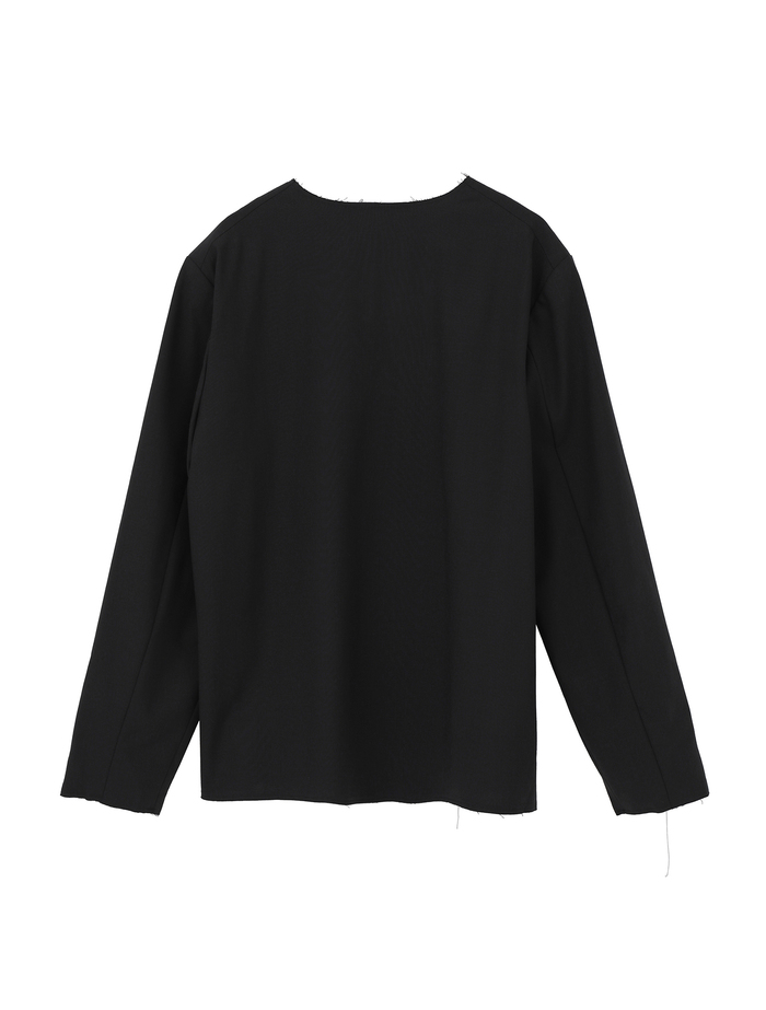 【ESLOW/エスロー】WOOL TORO SHIRT JACKET 詳細画像 ブラック 8