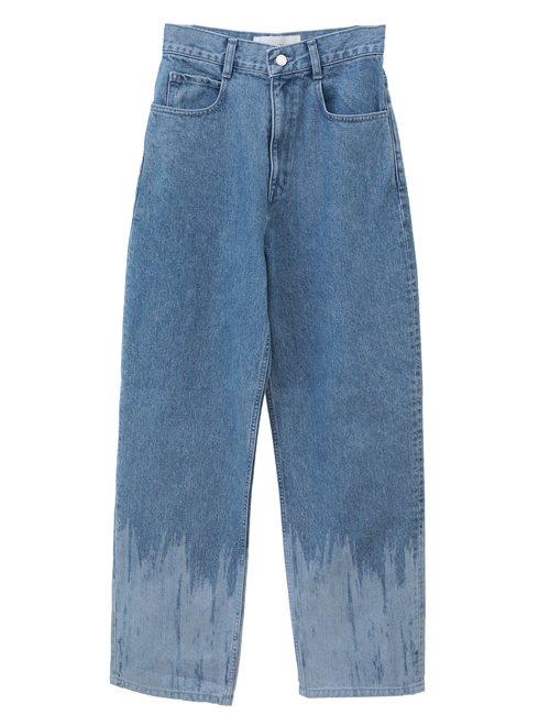 【ESLOW/エスロー】DENIM WIDE STRIGHT PANTS