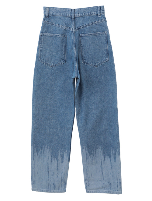 【ESLOW/エスロー】DENIM WIDE STRIGHT PANTS