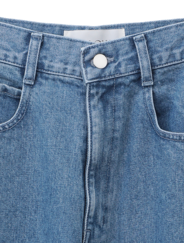【ESLOW/エスロー】DENIM WIDE STRIGHT PANTS 詳細画像 パターンブリーチ 3