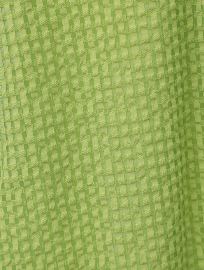 【ESLOW/エスロー】SHEERED GINGHAM PARACHUTE PANTS 詳細画像 アップルグリーン 5