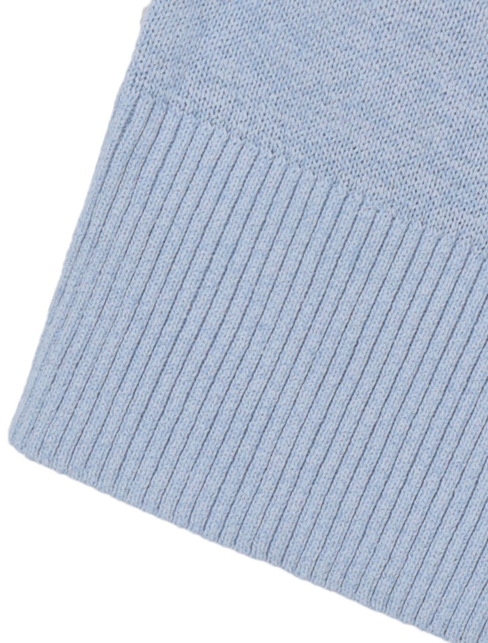 【ESLOW/エスロー】PAPER COTTON KNIT LAYERED TOP 詳細画像 サックスブルー 10