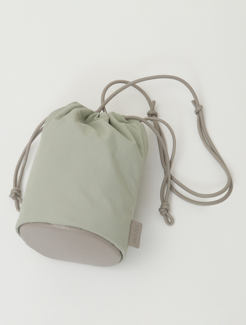 【ESLOW/エスロー】NYLON I-LINED DRAWSTRING BAG