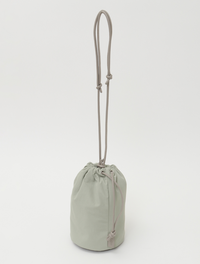 【ESLOW/エスロー】NYLON I-LINED DRAWSTRING BAG 詳細画像 ライトミント 3