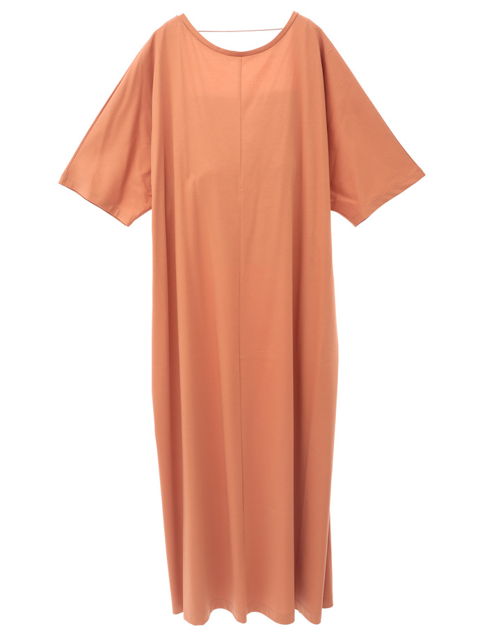 【ESLOW/エスロー】PLAIN JERSEY LAYERED DRESS 詳細画像 オレンジ 1