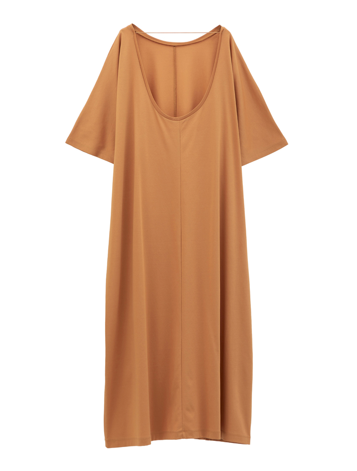 【ESLOW/エスロー】PLAIN JERSEY LAYERED DRESS 詳細画像 オレンジ 8