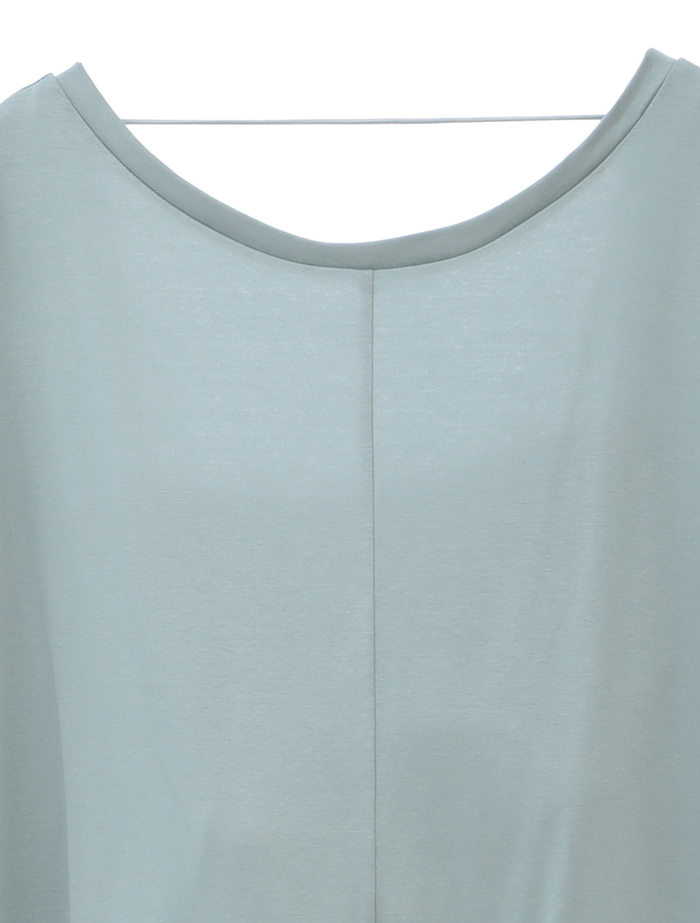 【ESLOW/エスロー】PLAIN JERSEY LAYERED DRESS 詳細画像 サックスブルー 3