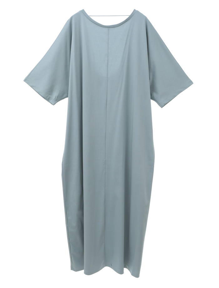 【ESLOW/エスロー】PLAIN JERSEY LAYERED DRESS 詳細画像 サックスブルー 7