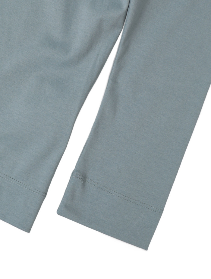 【ESLOW/エスロー】PLAIN JERSEY LONG TEE w/ SCARF 詳細画像 サックスブルー 5