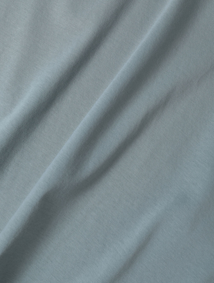 【ESLOW/エスロー】PLAIN JERSEY LONG TEE w/ SCARF 詳細画像 サックスブルー 6