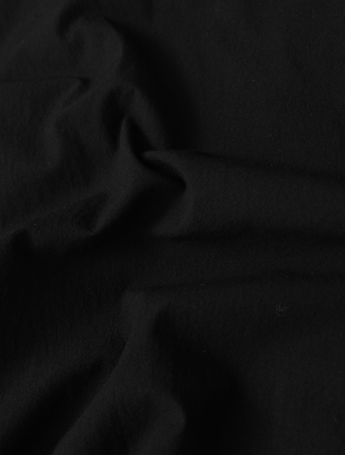 オーガニックコットンクレポンバンドカラーシャツドレス 詳細画像 ブラック 8