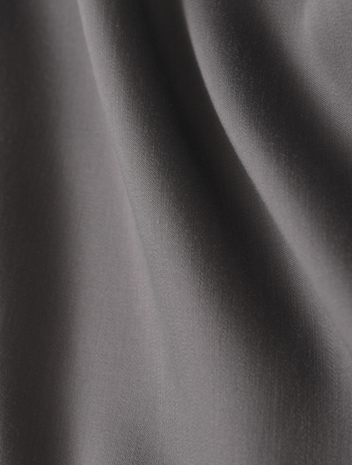 キュプラサテンクルーネックブラウス 詳細画像 グレー 10