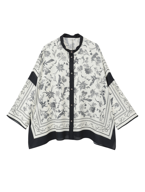 パネルプリントブラウス