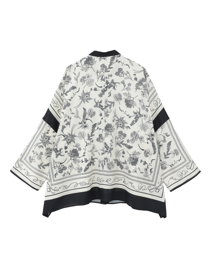 パネルプリントブラウス 詳細画像 ブラック 6