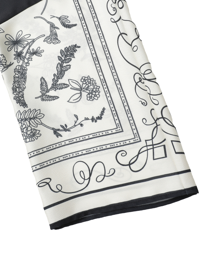 パネルプリントブラウス 詳細画像 ブラック 9