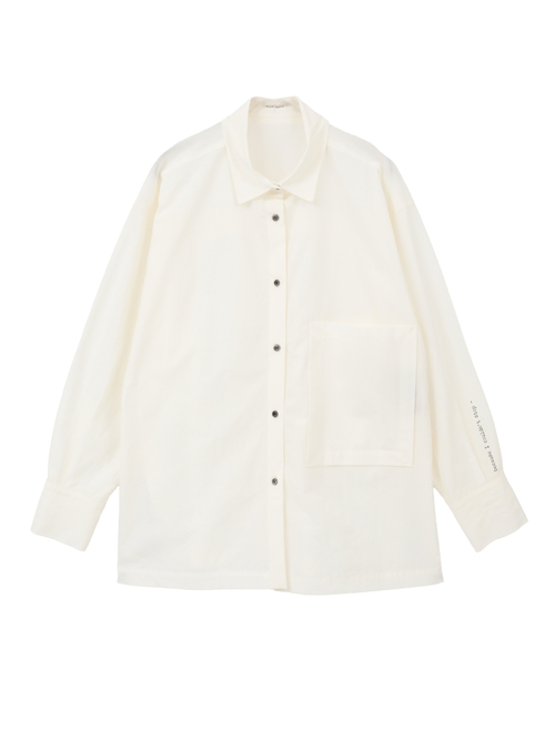 オーガニックコットンクレポンオーバーサイズシャツ