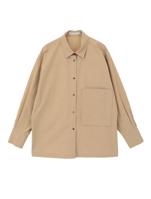 オーガニックコットンクレポンオーバーサイズシャツ