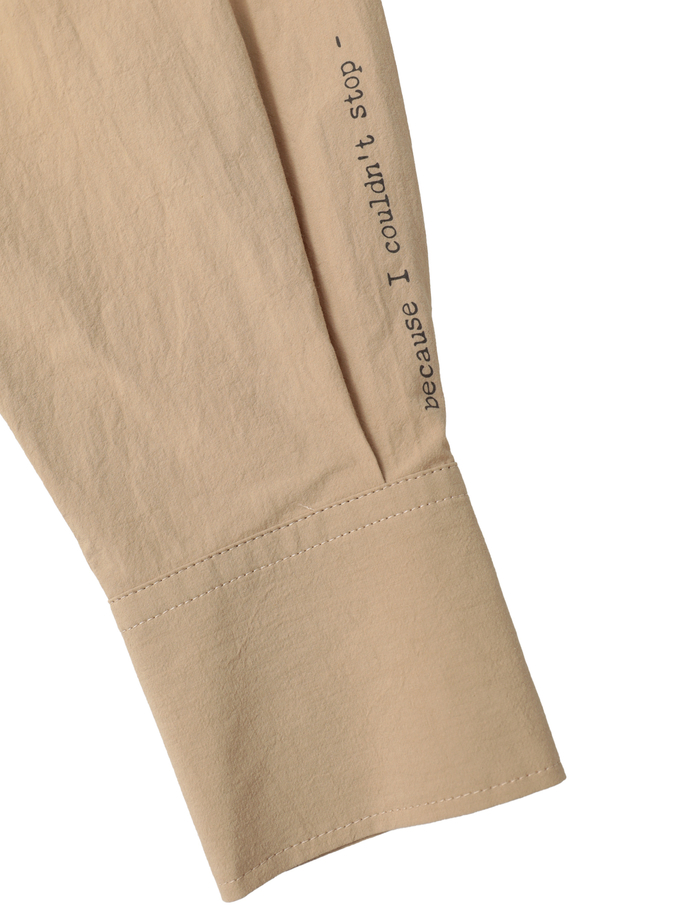 オーガニックコットンクレポンオーバーサイズシャツ 詳細画像 ベージュ 7