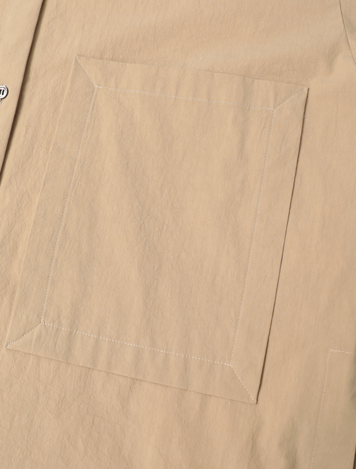 オーガニックコットンクレポンオーバーサイズシャツ 詳細画像 ベージュ 9