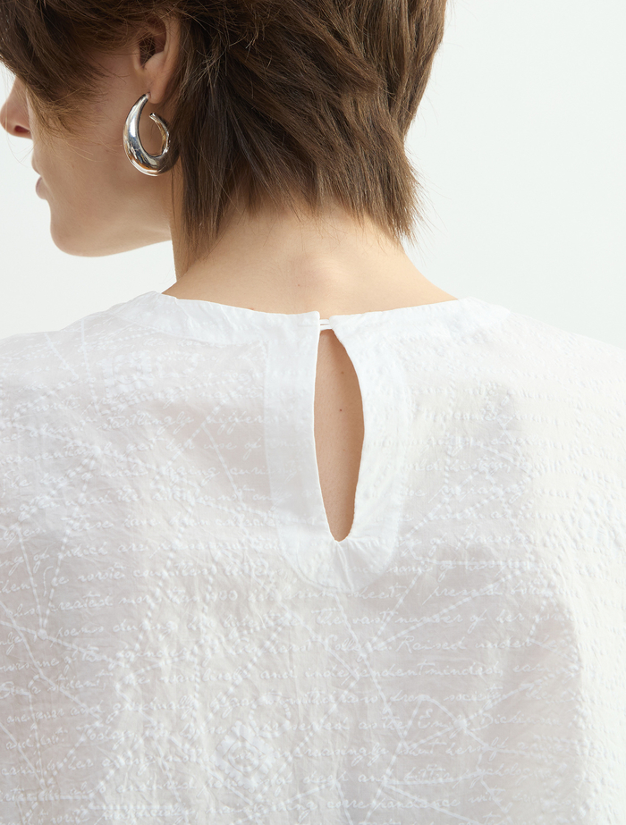 レタープリントハーフスリーブプルオーバー 詳細画像 ホワイト 5