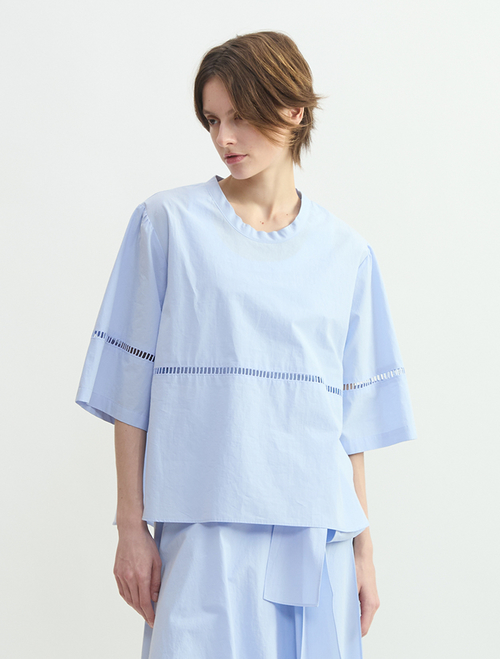 オーガニックタイプライタークルーネックプルオーバー