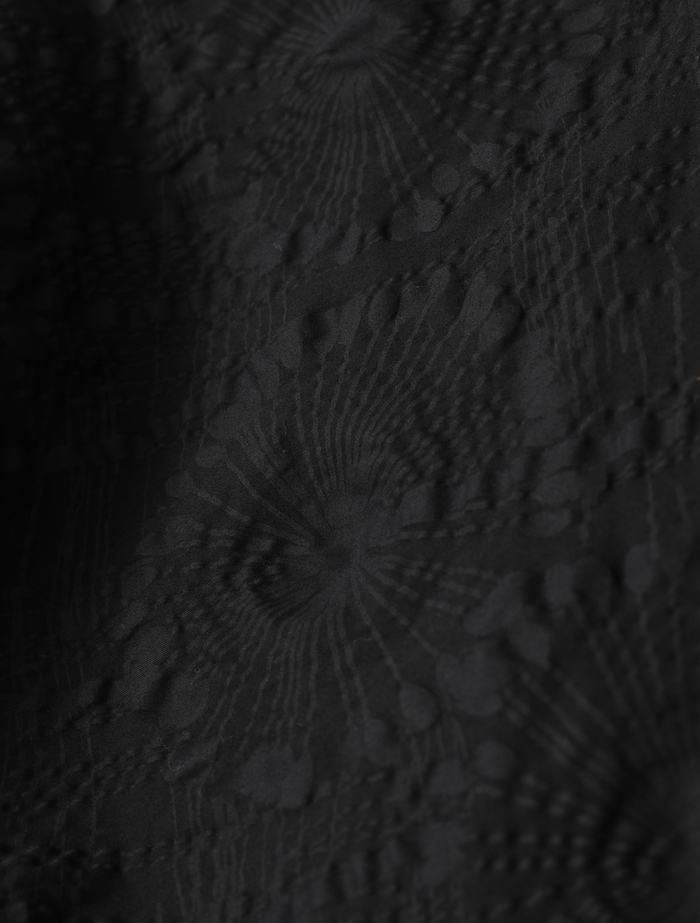 塩縮プリントカシュクールブラウス 詳細画像 ブラック 10