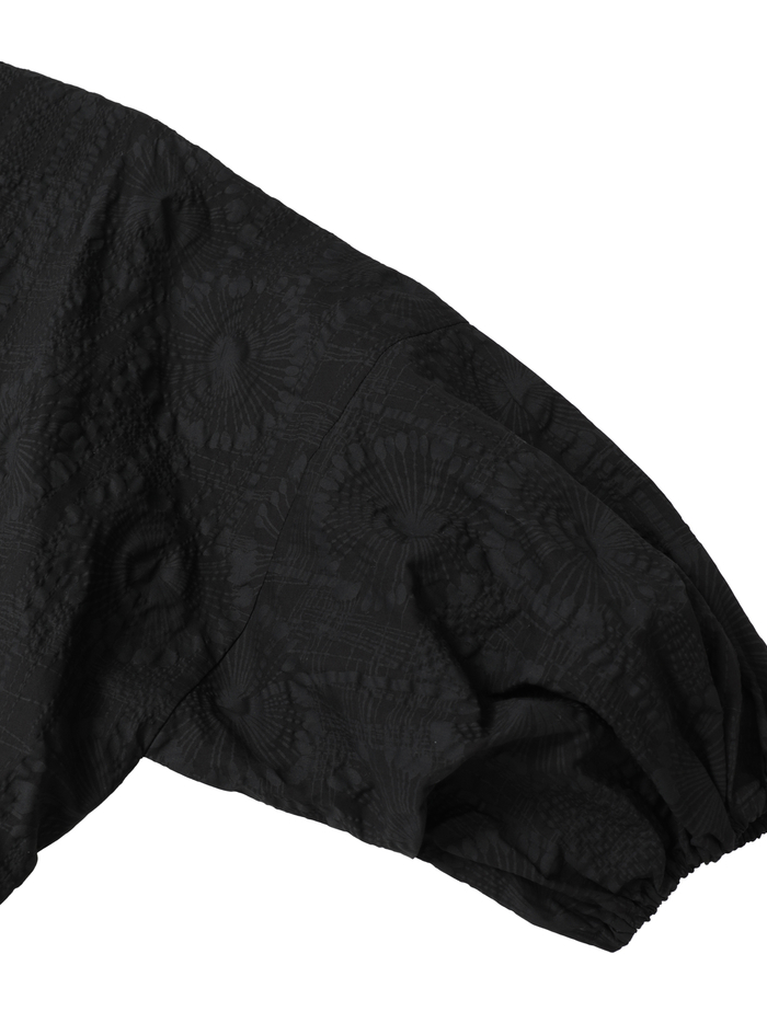 塩縮プリントカシュクールブラウス 詳細画像 ブラック 6