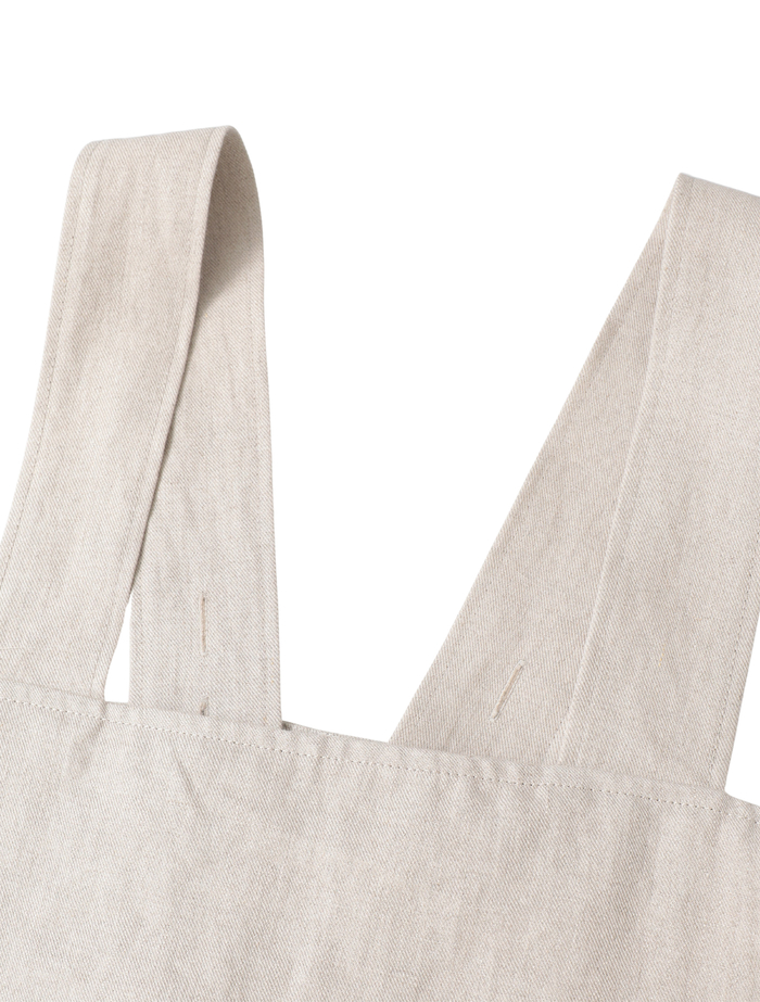 高密度ツイルジャパンリネンエプロンプルオーバー 詳細画像 キナリ 3