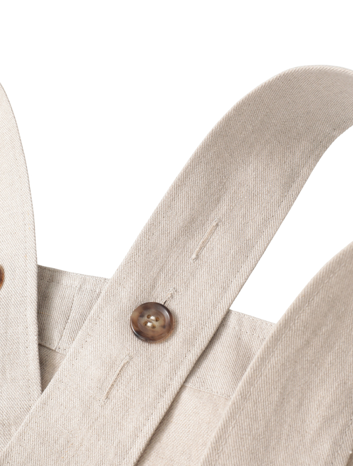 高密度ツイルジャパンリネンエプロンプルオーバー 詳細画像 キナリ 4