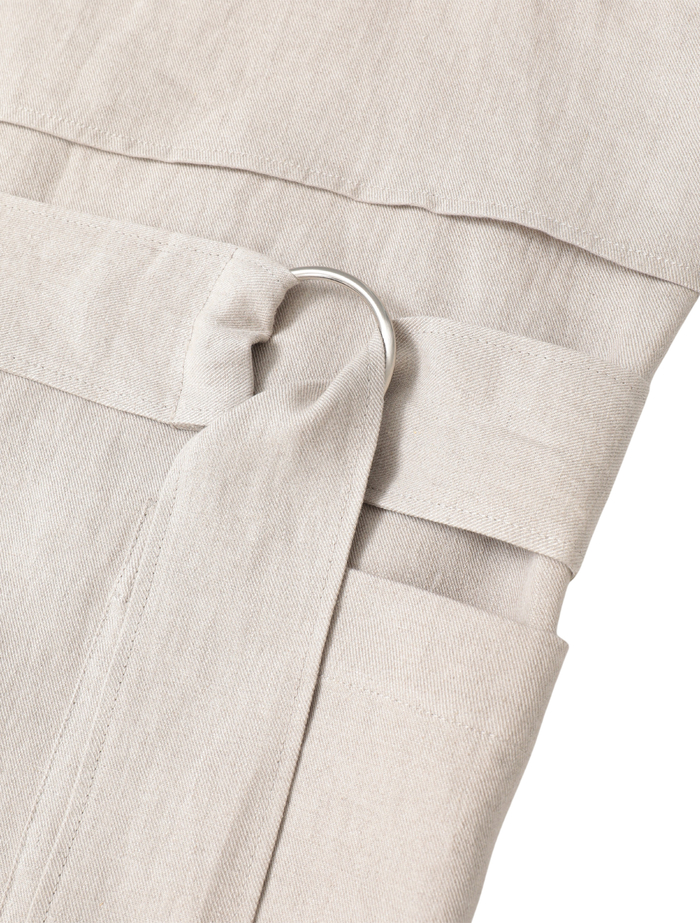 高密度ツイルジャパンリネンエプロンプルオーバー 詳細画像 キナリ 5