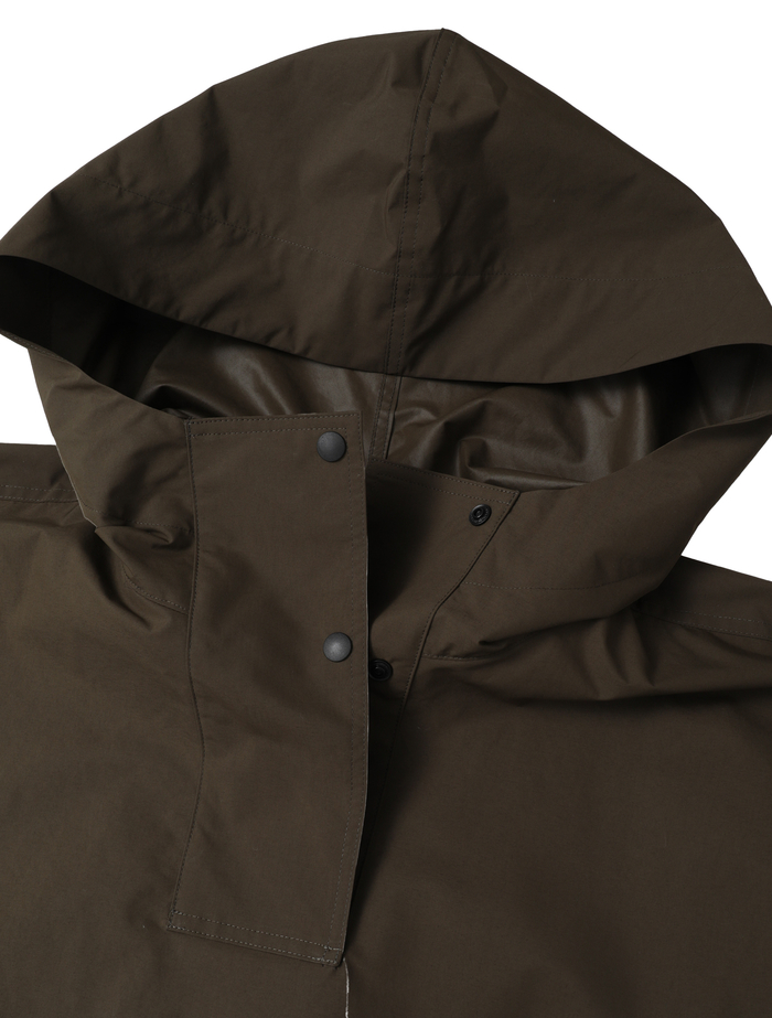 ポリエステルウォータープルーフポンチョ 詳細画像 カーキ 5