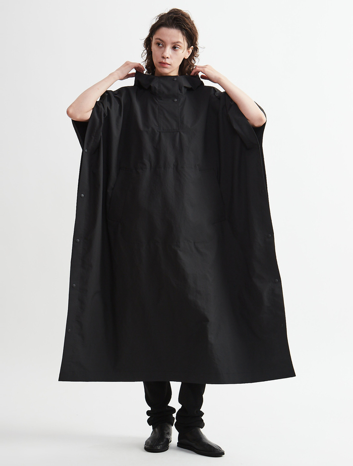 ポリエステルウォータープルーフポンチョ 詳細画像 ブラック 3