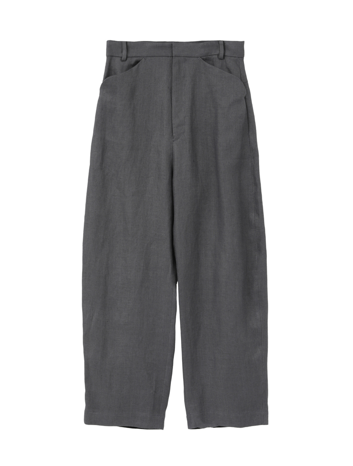 リネンオックスカーブパンツ 詳細画像 グレー 1