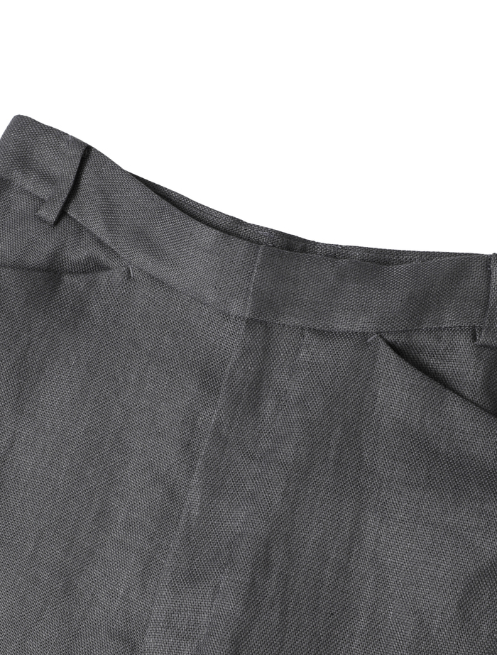 リネンオックスカーブパンツ 詳細画像 グレー 3